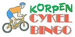 Cyklist + texten KORPEN CYKELBINGO 