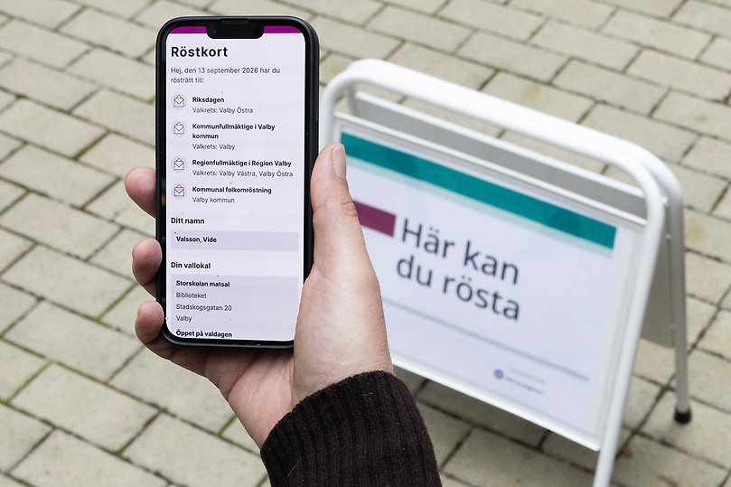 mobiltelefon med digitalt röstkort
